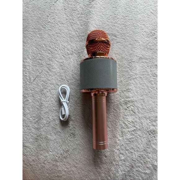 Ovellic Rose Gold Karaoke Microphone For Kids - Picture 9 of 11